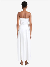 Proenza Schouler White Label Maisy Strapless Top in white - women's blouse - detail view