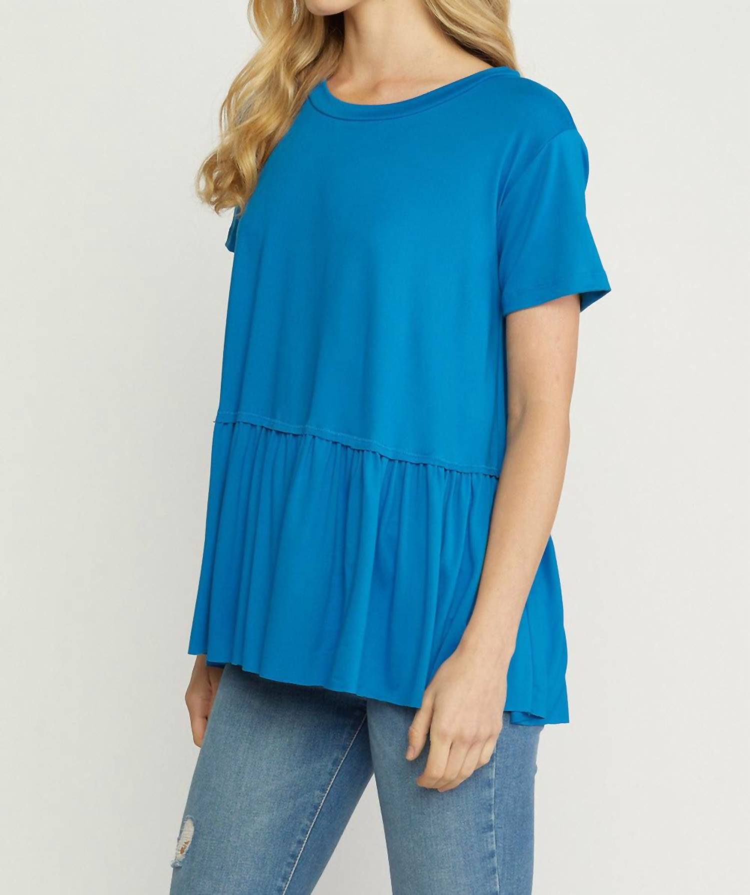 Entro - Short Sleeve Tiered Top