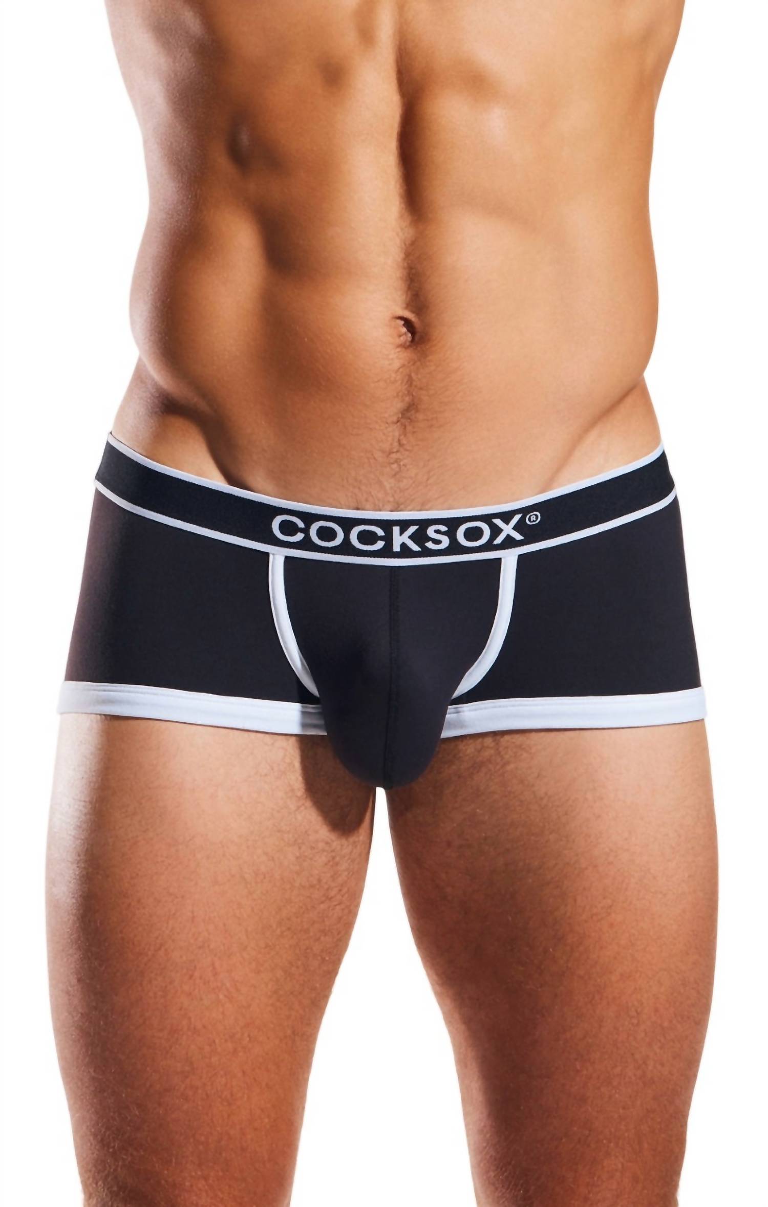 Cocksox Contour Pouch Trunk in schwarz - men's swimwear
