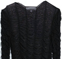 Kseniaschnaider - Women's Mesh Drape Long Sleeve Dress