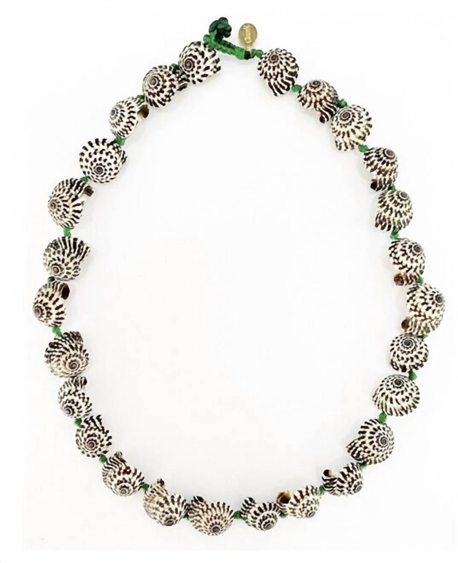 Clare V. - Women's Checker Shell Necklace