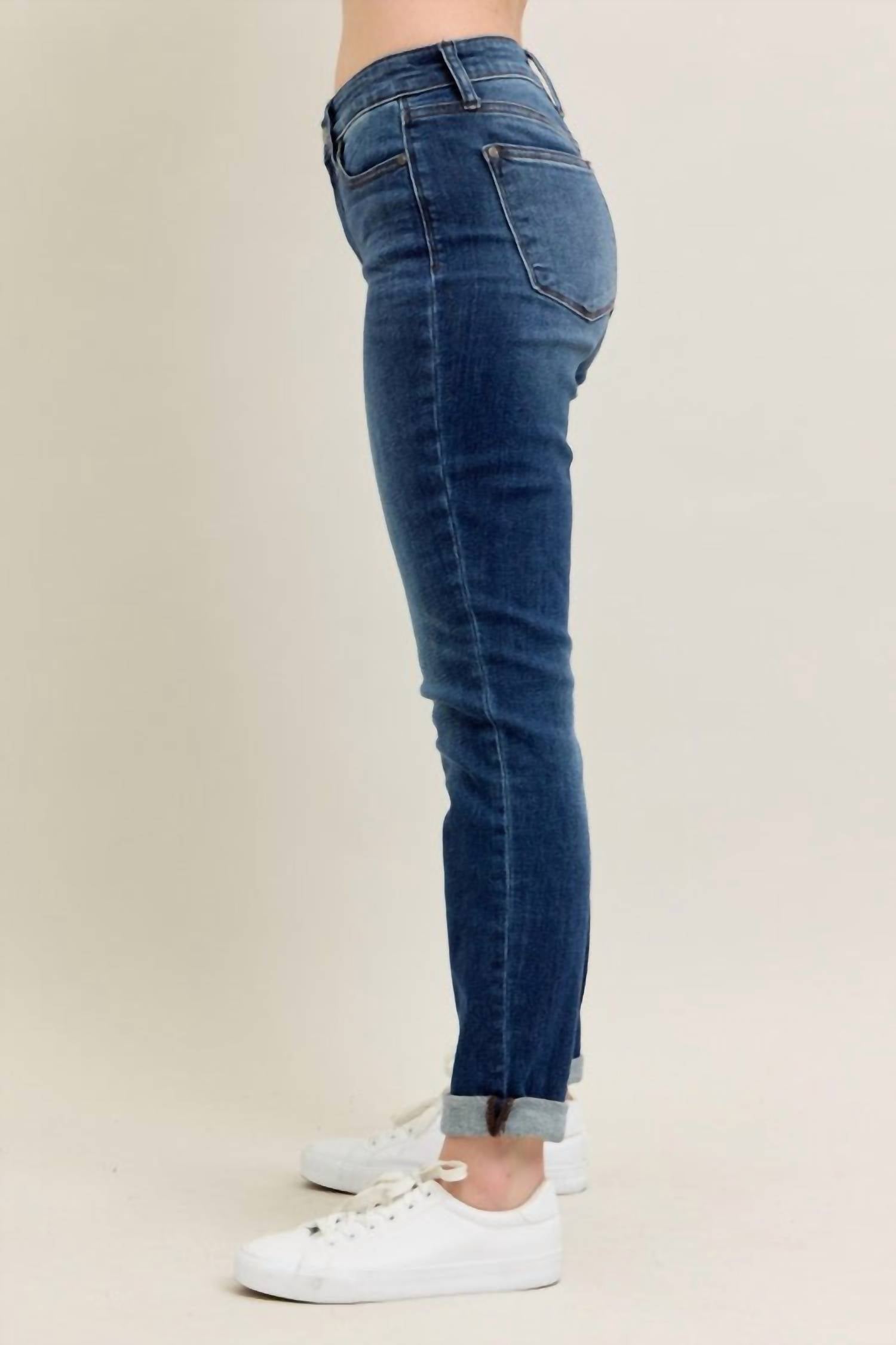 Judy Blue - Core Cuffed Slim Fit Jeans