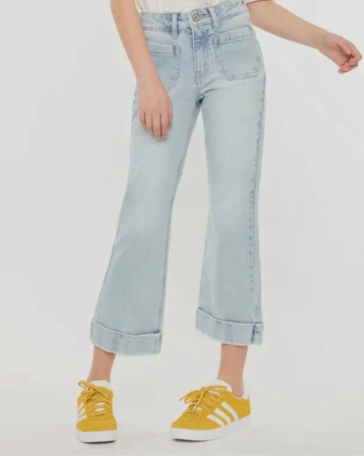 Kancan - Girl's Cropped Flare Jeans