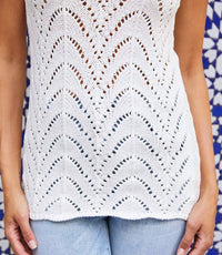 Karen Kane - Crochet Sweater Tank Top