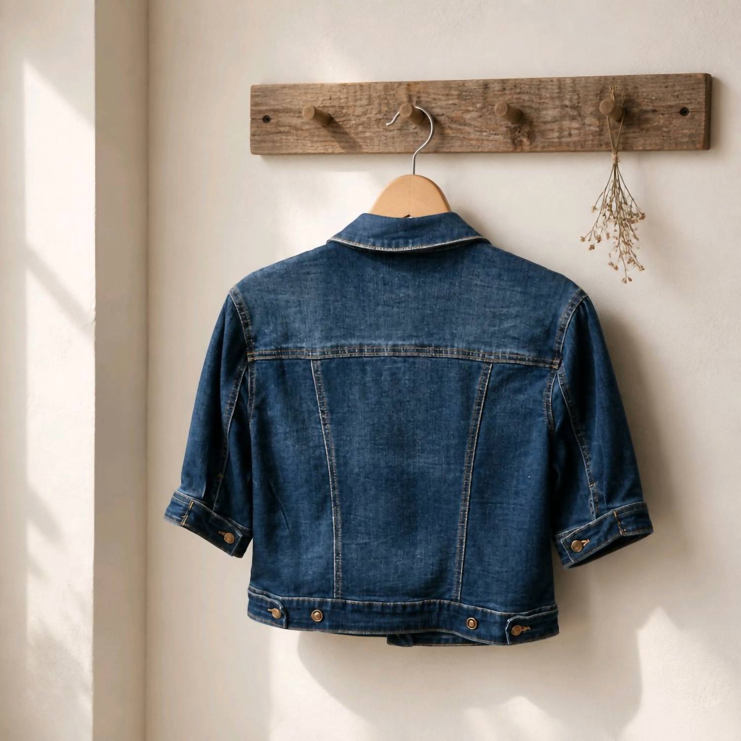 Tribal - Denim Elbow Sleeve Jacket
