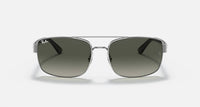 Ray Ban - Men's Orb3687 Gunmetal Frame Polarized Sunglasses