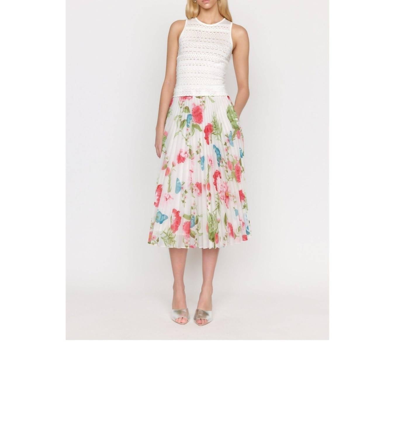 CHRISTY LYNN Pia Mini Skirt in monarch ivory - women's skirt
