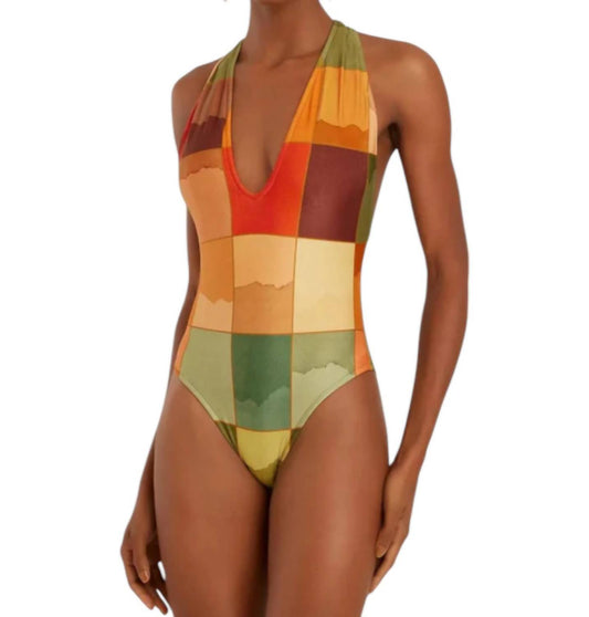 Lenny Niemeyer - Deep V Back Strap One Piece Swimsuit