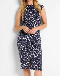 Nzt By Nic+Zoe - Geo Pebble Side Ruched Dress