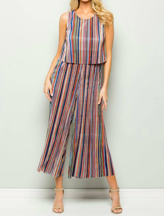 See And Be Seen - Panama Stripe Jumpsuit