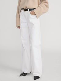 FRAME The Stroll Jean in au natural clean - women's jeans - detail view