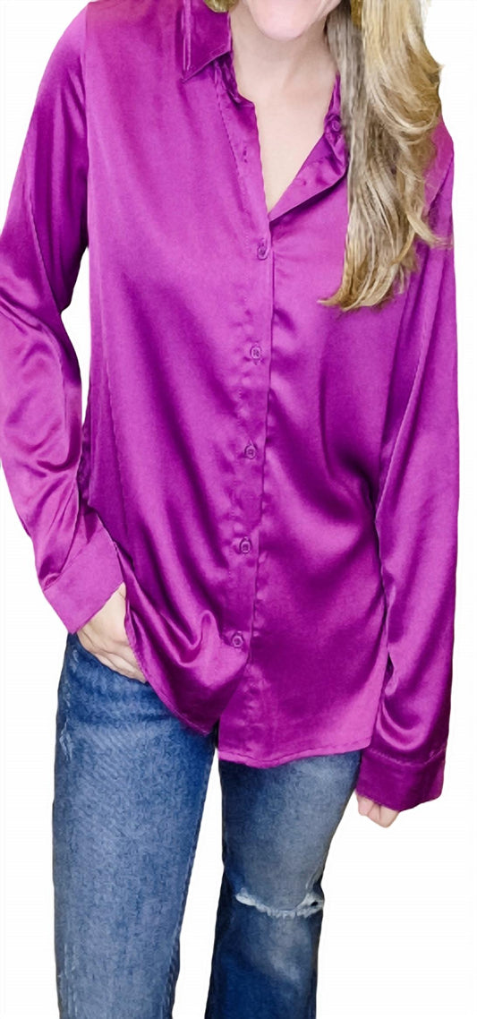 Easel - Women's Nine to Five Satin Blouse