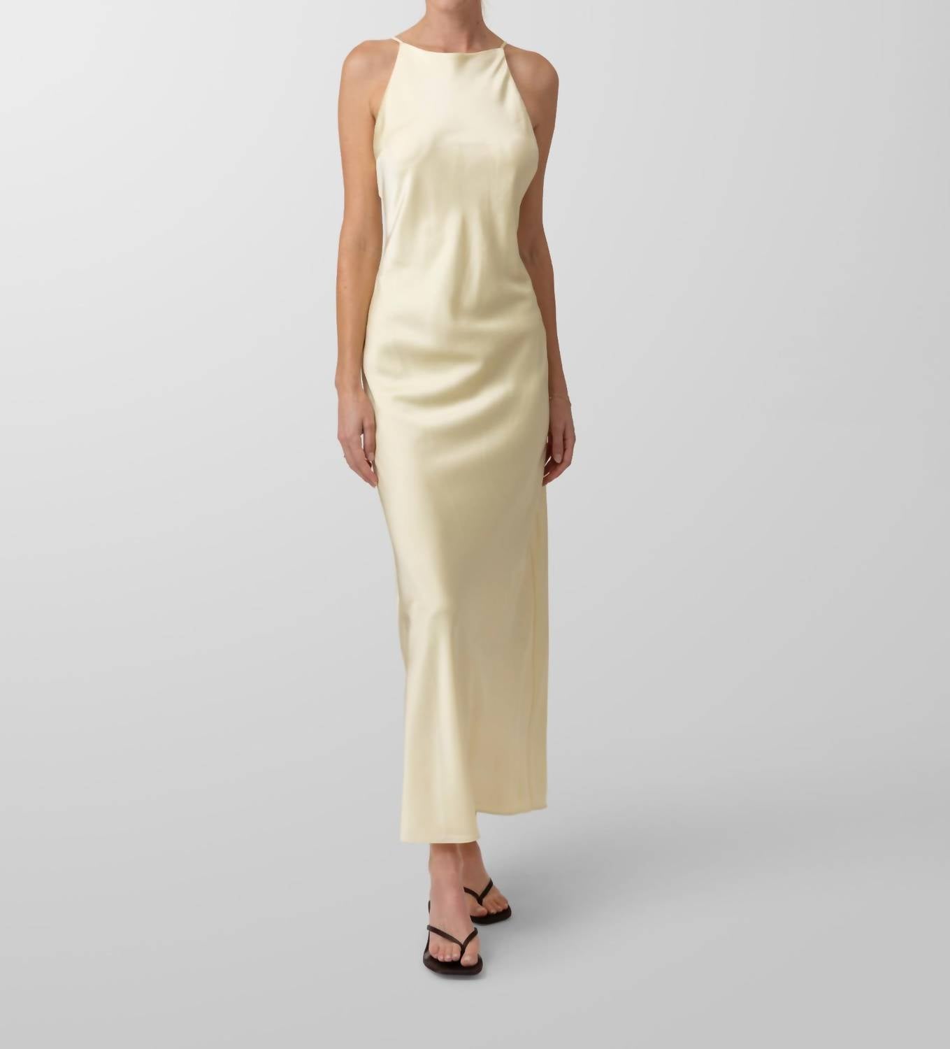 Line And Dot - Satin Maxi Dress