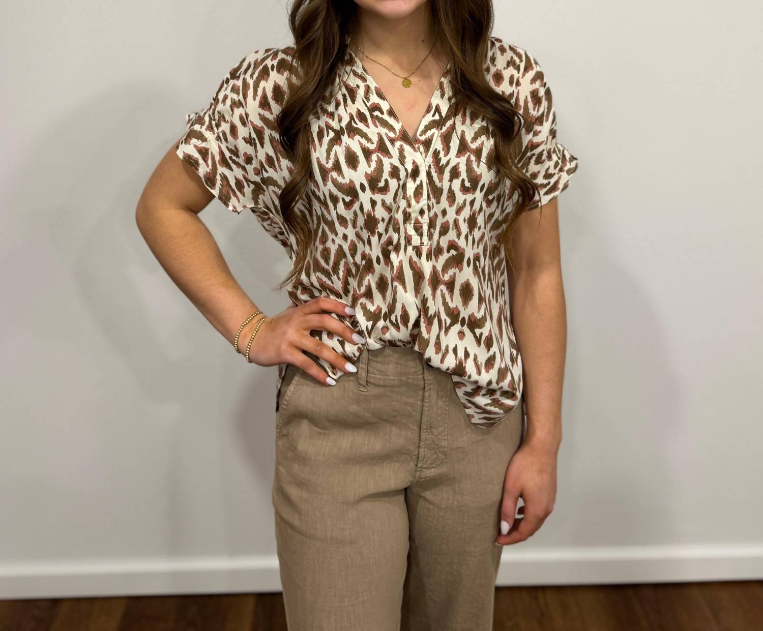 Elan - Casablaca Print Blouse