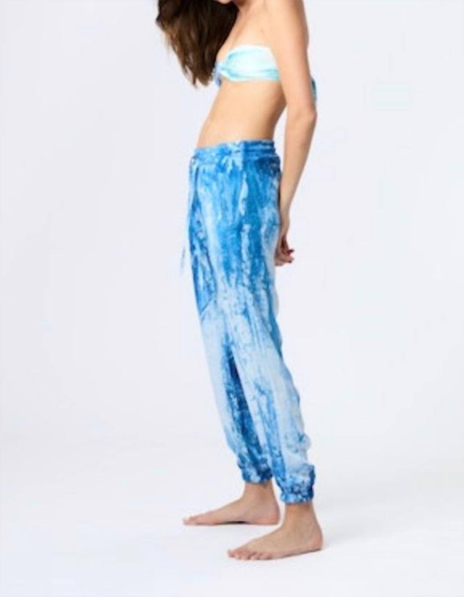 Avant Toi - Marmo Effect Silk Joggers
