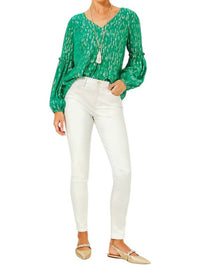 Lilly Pulitzer - Eagan Shimmer Denim High Rise Skinny Jean