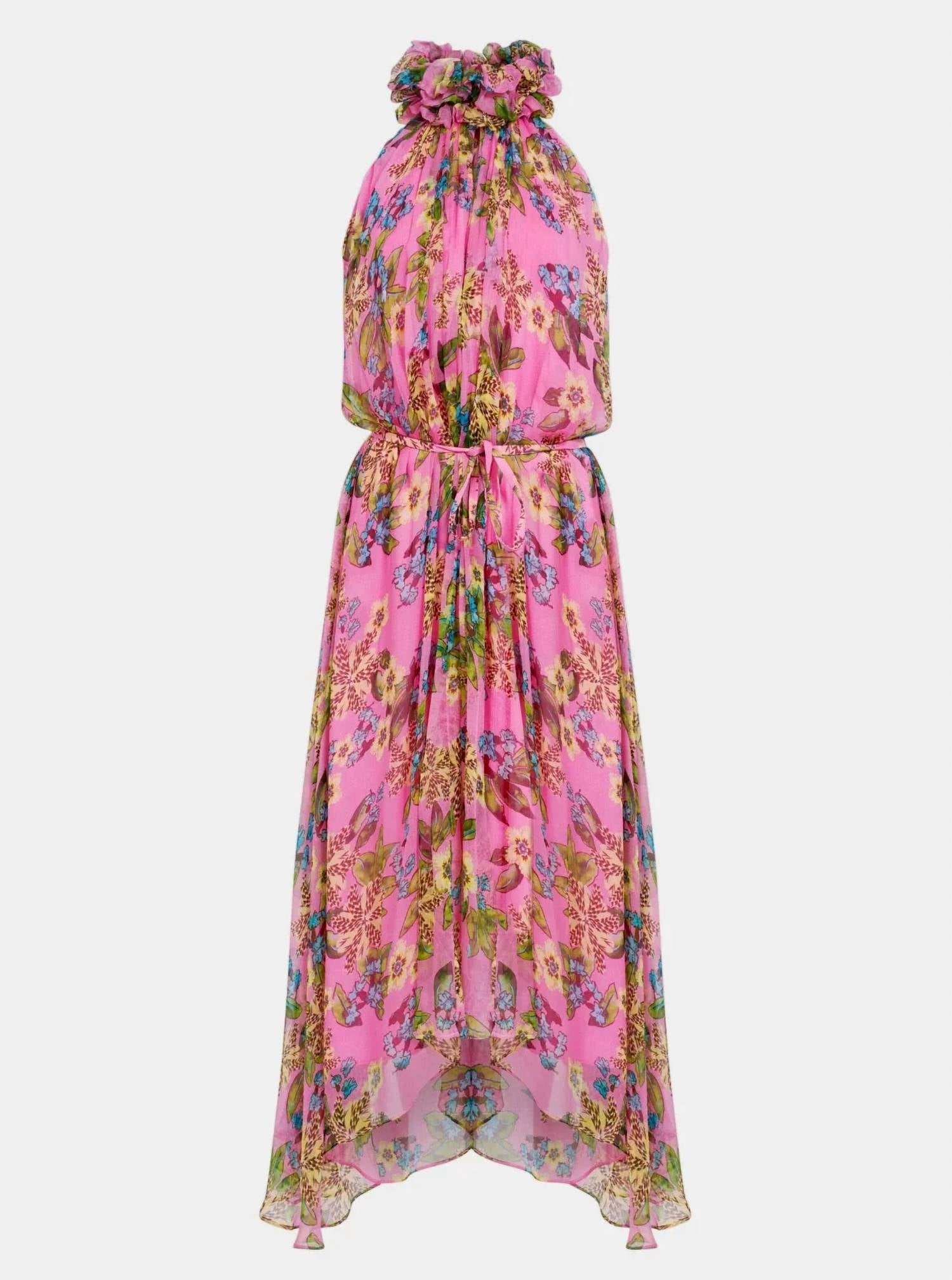 Saloni - Iris Ruffle Maxi Dress
