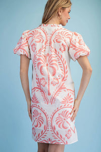 Gigio - Elena Palm Hibiscus Dress