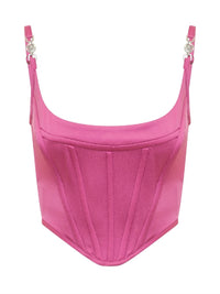 Versace - Medusa Motif Square Neck Corset Top