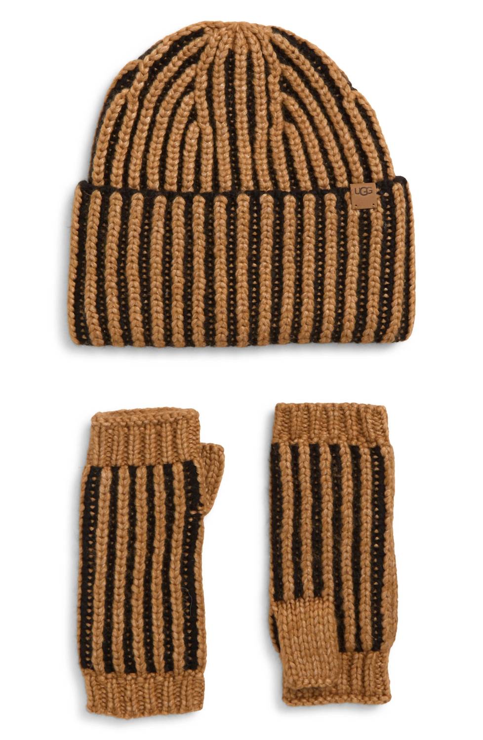 UGG Women's Chunky Plaited Set in black multi - women's hat