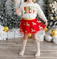 SWEET wink Holly Jolly Patch Sweatshirt in natural - item