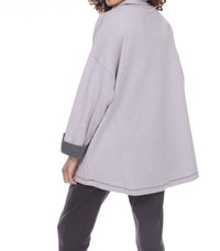 Neon Buddha - Button Neck Oversized Tunic Top