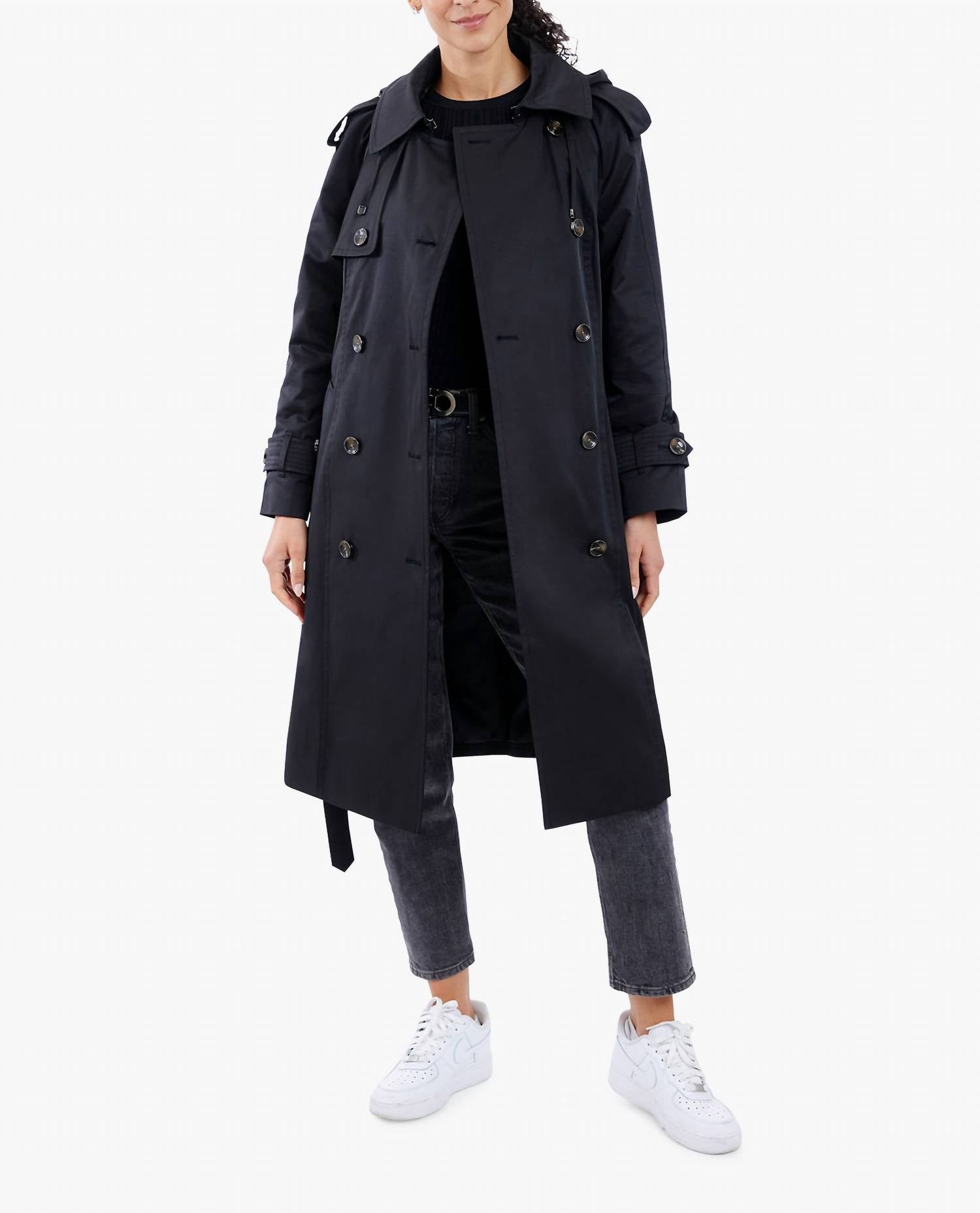 London Fog - Double Breasted Raglan Trench Coat