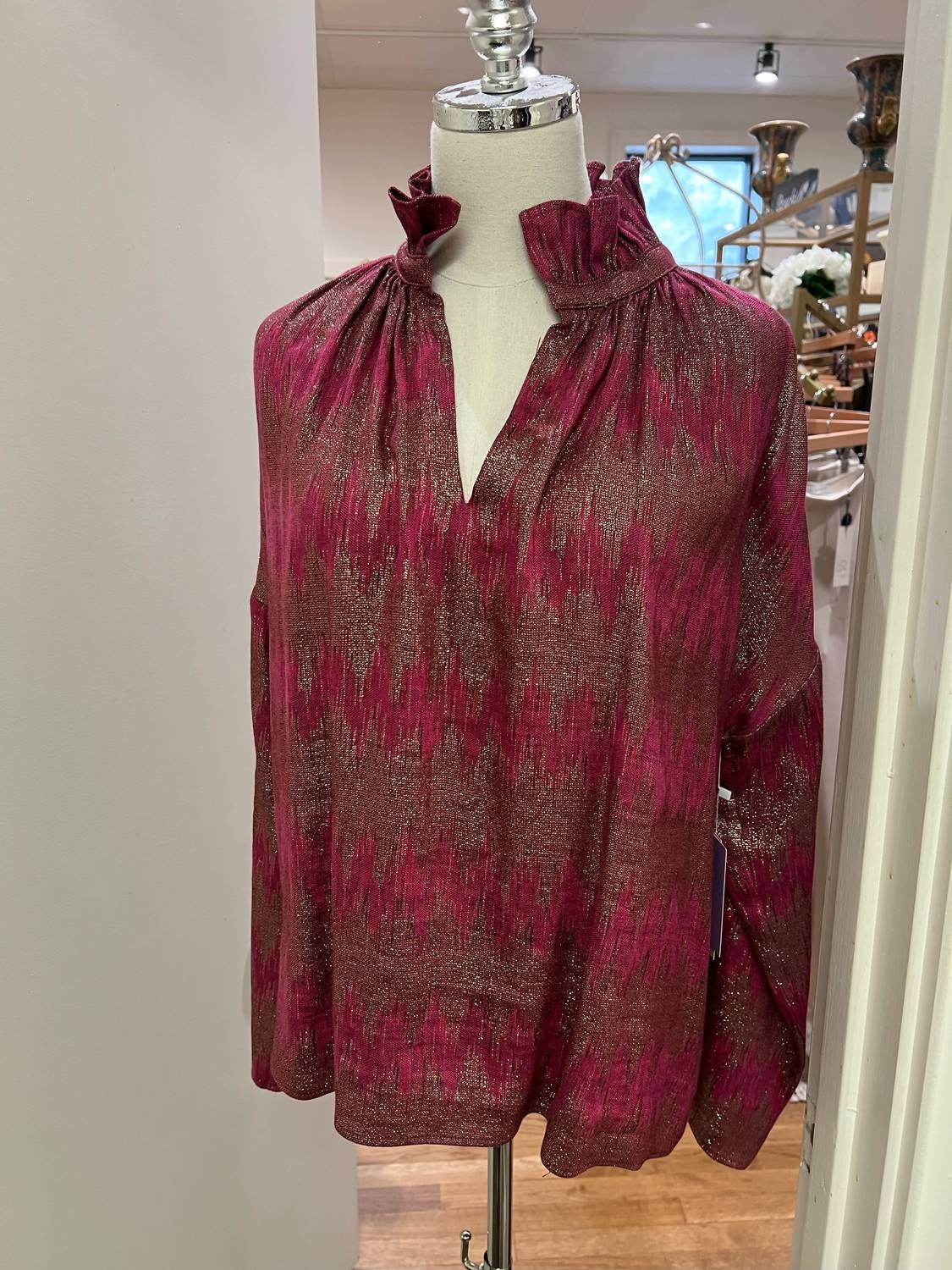 Never A Wallflower - Satin Georgia Blouse
