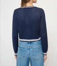 Central Park West - Franki Varsity Mesh Cardigan