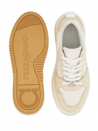 Salvatore Ferragamo - Men's Leather Sneakers With Stitched Details