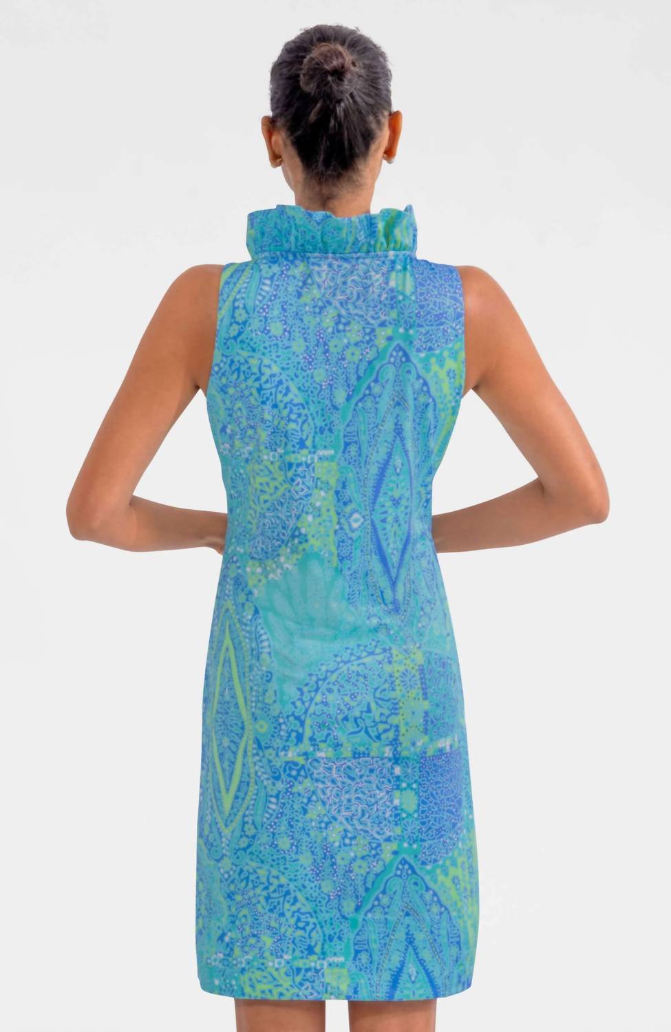 Gretchen Scott - Sleeveless Ruffneck Dress