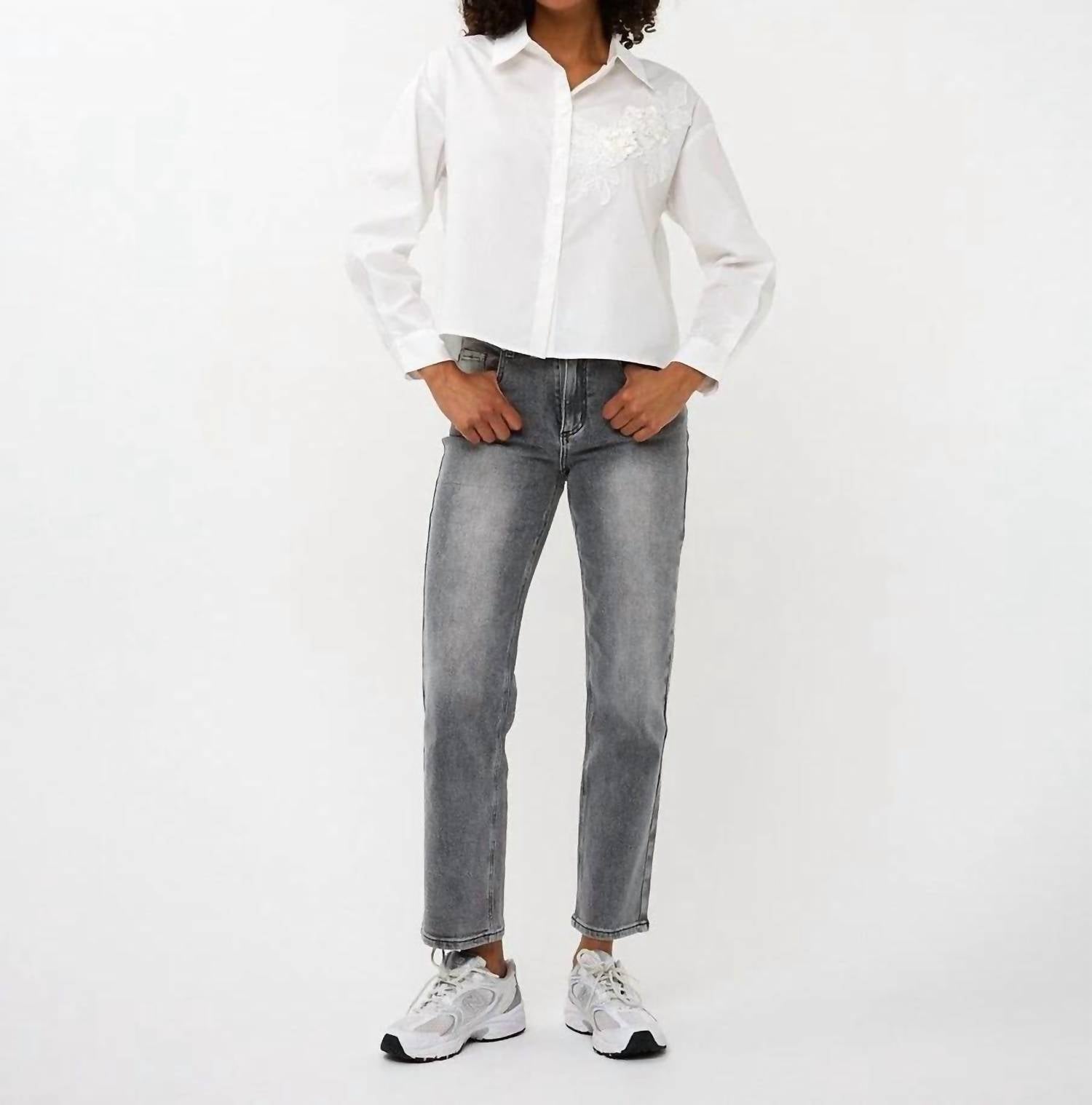 Esqualo - Sahra Small Flower Patch Blouse