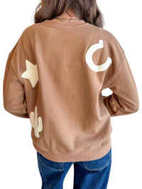 Blue B - Western Patchwork Sweatshirt