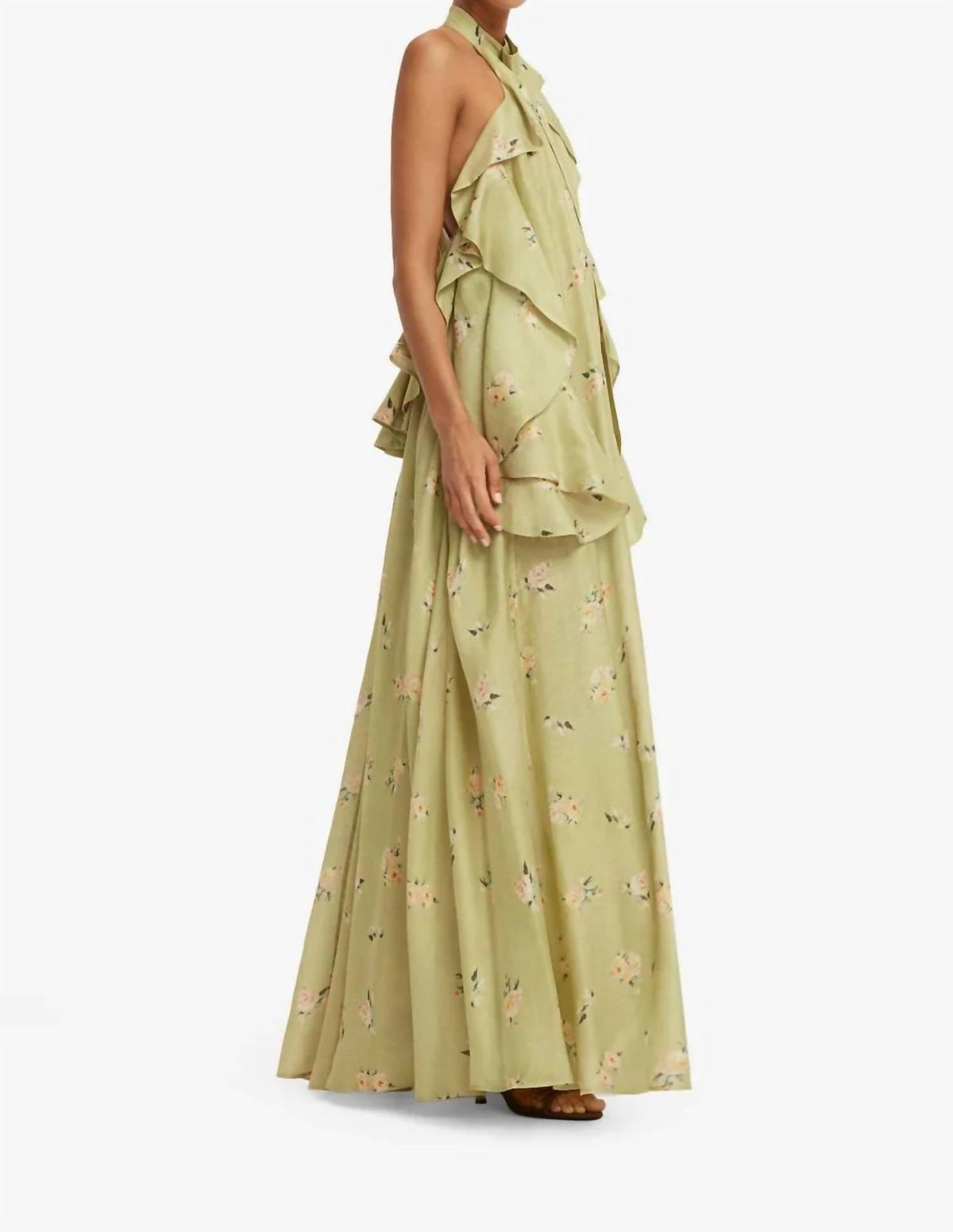 Leo Lin - Anne Ruffled Maxi Dress