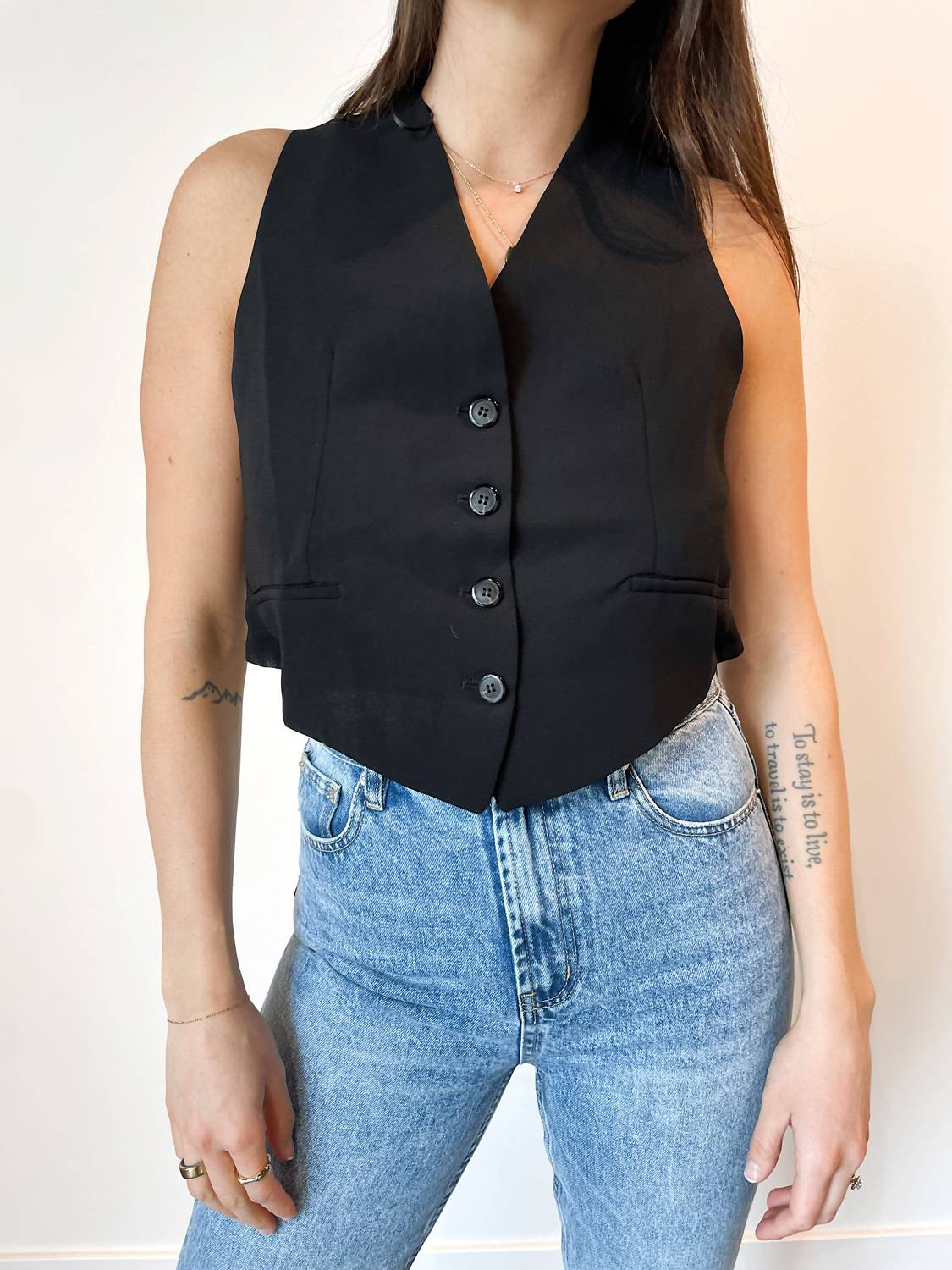 Wisteria Lane - Monica Cross Back Tailored Vest