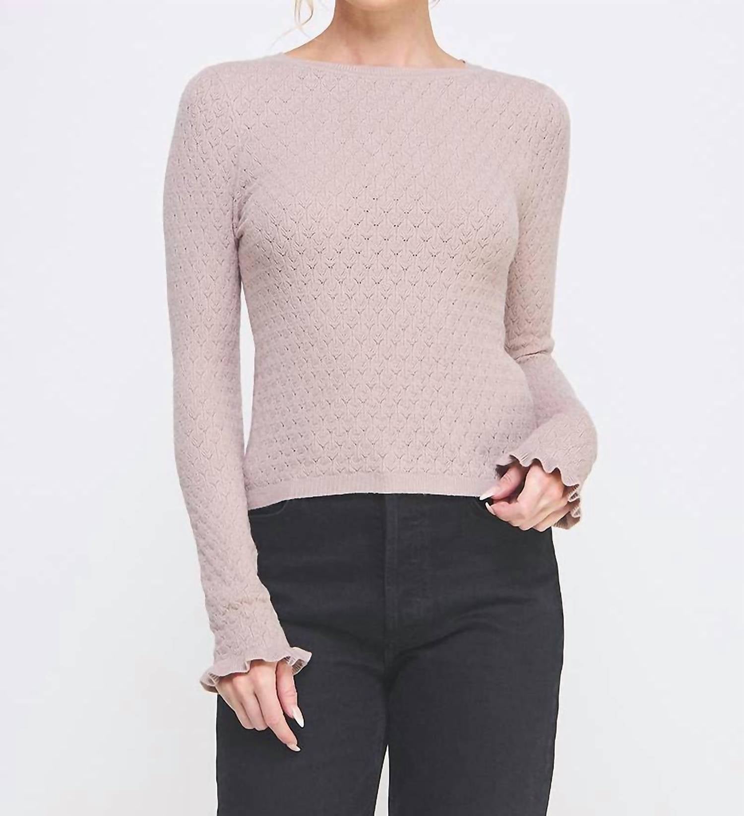 Allie Rose - Chic Reverie Knit Top