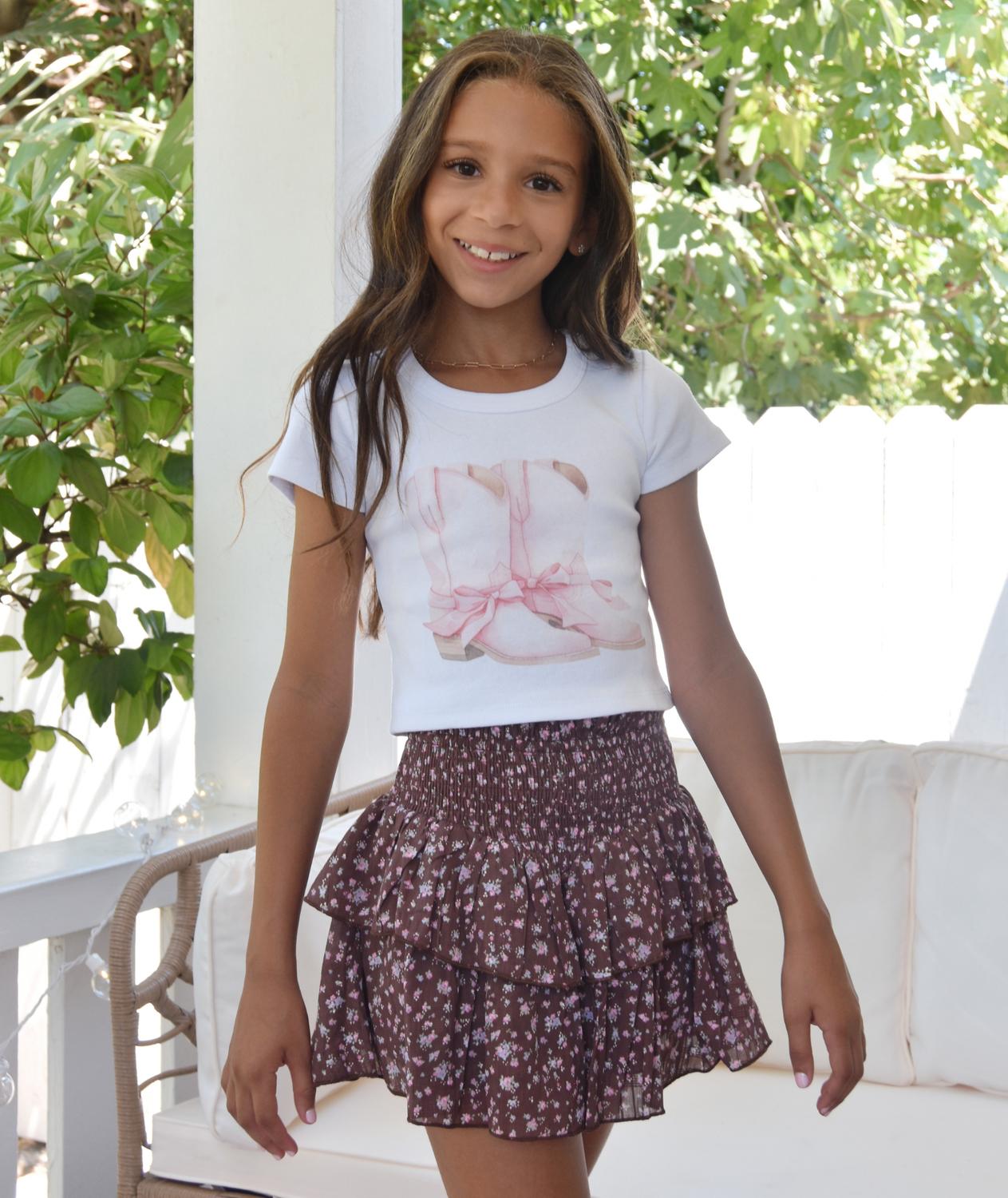 Katie J Nyc - Floral Pattern Brooke Skirt