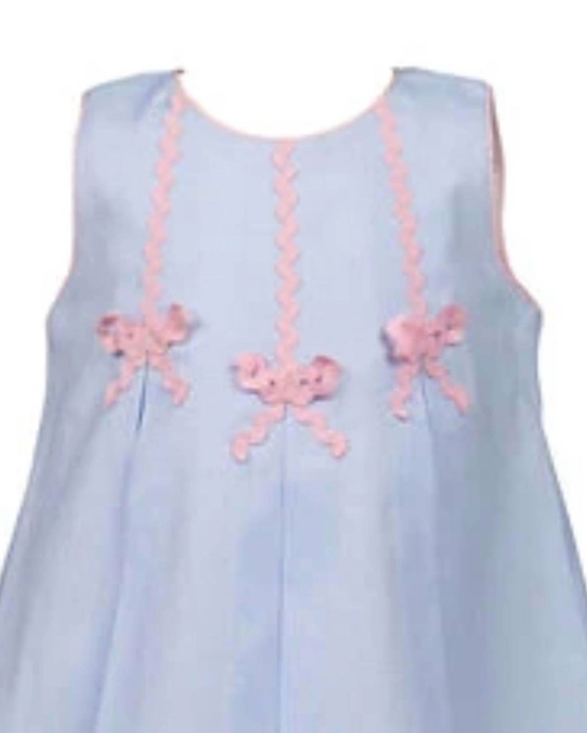 The Proper Peony - Girl's Rochelle Ric Rac Bow Dress