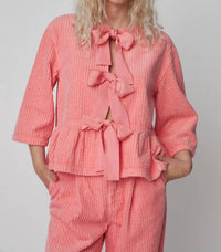 Stella Nova - Corduroy Bow Blouse