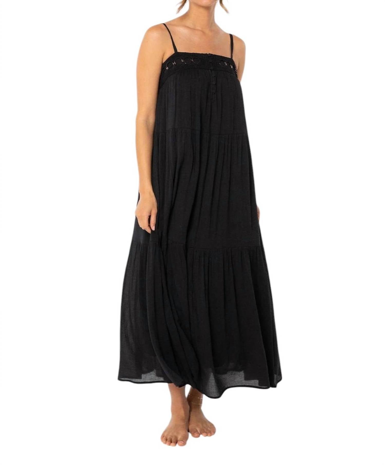 Lovestitch - Bohemian Crochet Tiered Maxi Dress