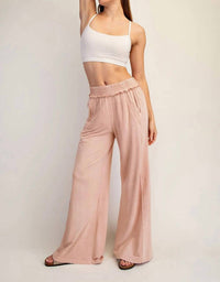 Rae Mode - Mineral Washed Terry Butter Wide Pants