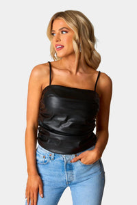 Buddylove - Jolee Vegan Leather Tank Top