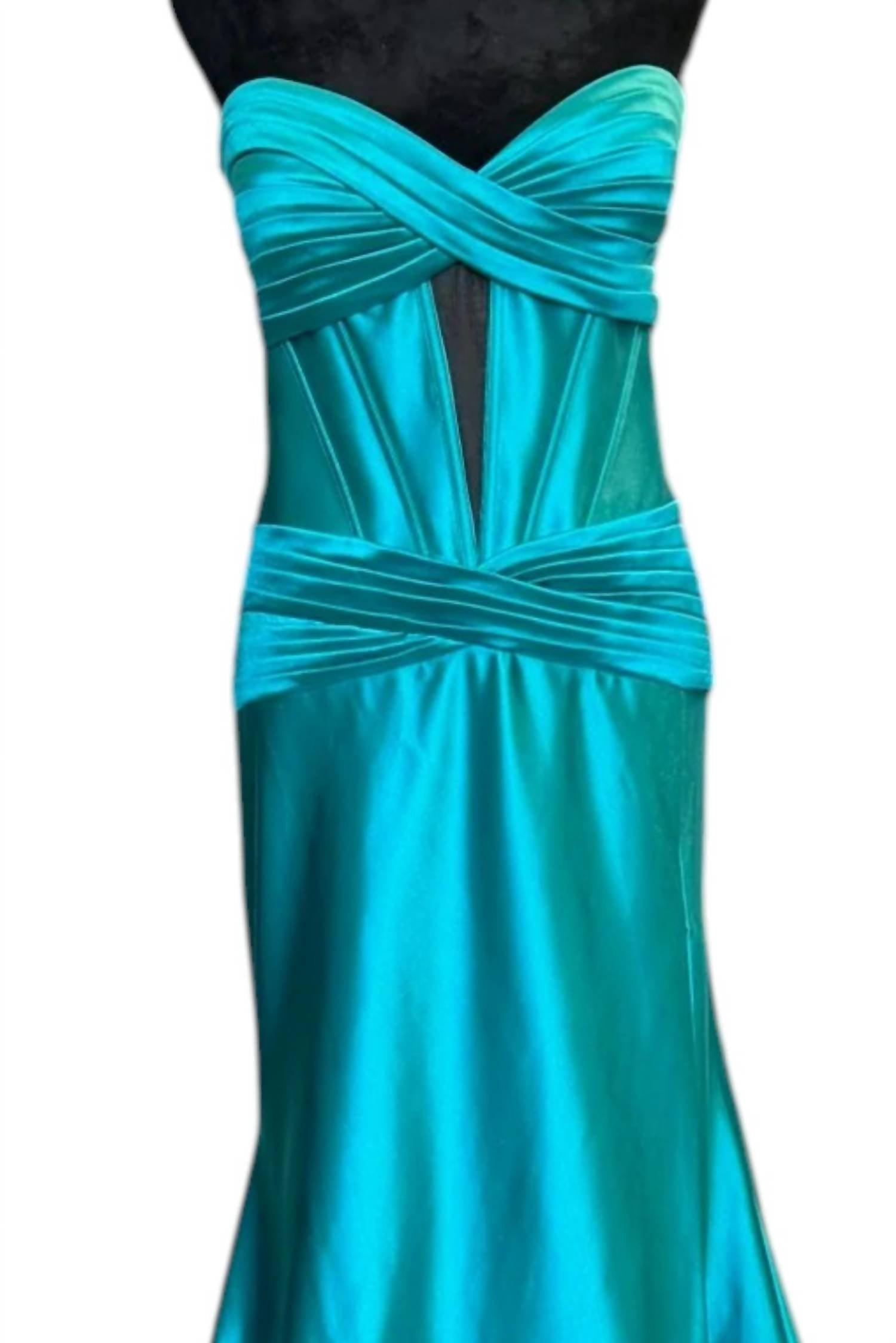 Sherri Hill - Women's Strapless Corset Fitted Dress