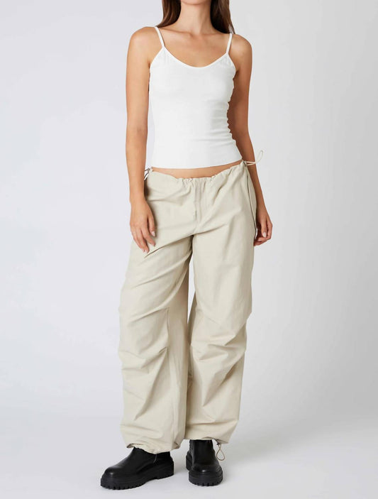 Cotton Candy - Drawstring Detail Parachute Pant