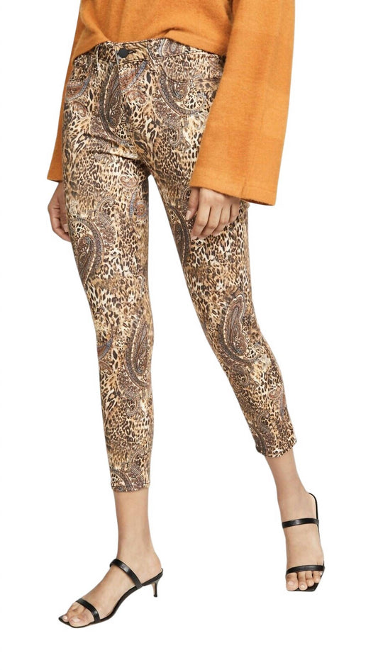 L'Agence - Margot Leopard Paisley Skinny Jeans