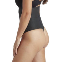 TC Fine Intimates Sleek Essentials High-waist Thong in black - women's intimate - alternate view