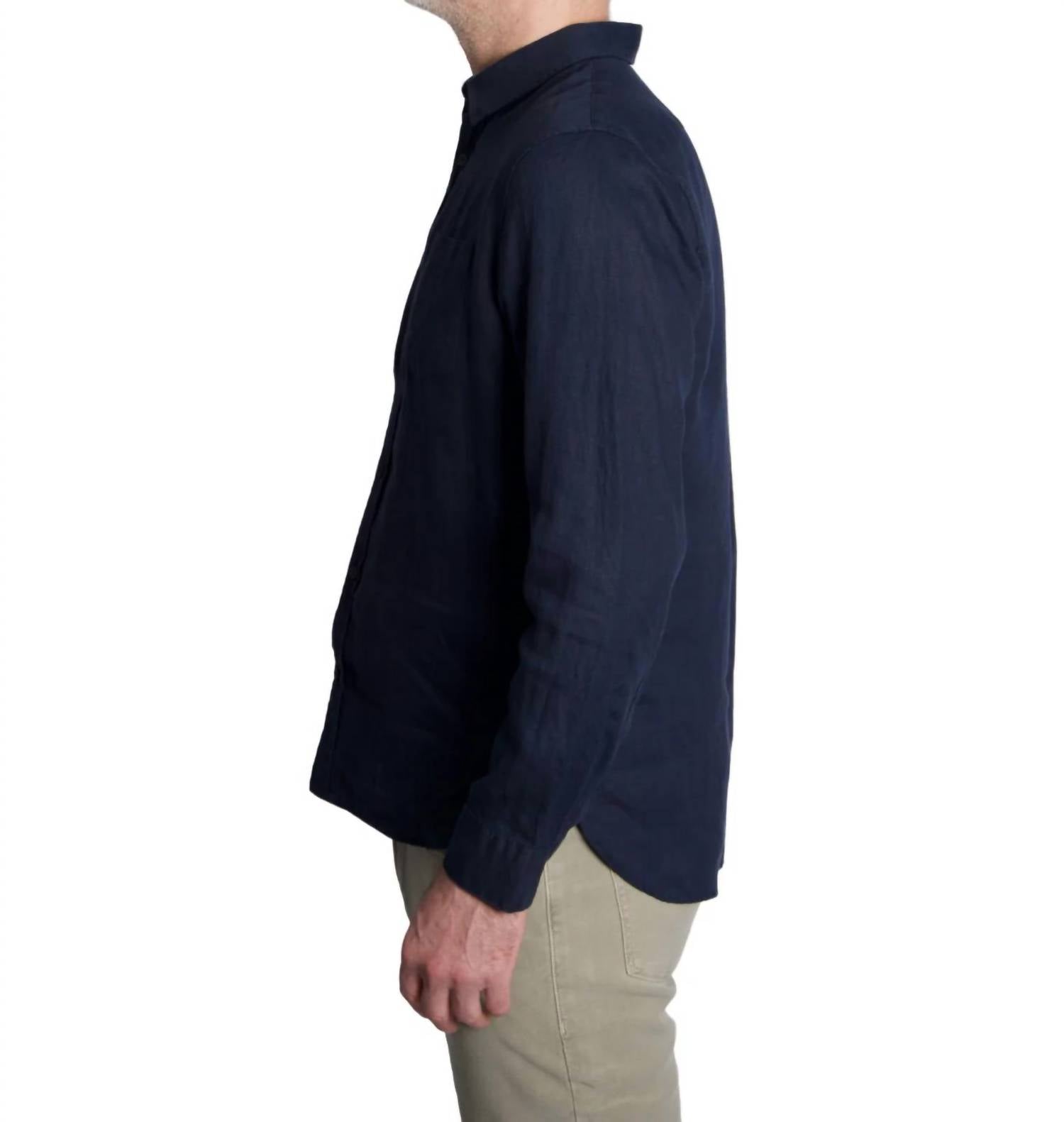 Vince - Linen Long Sleeve Top
