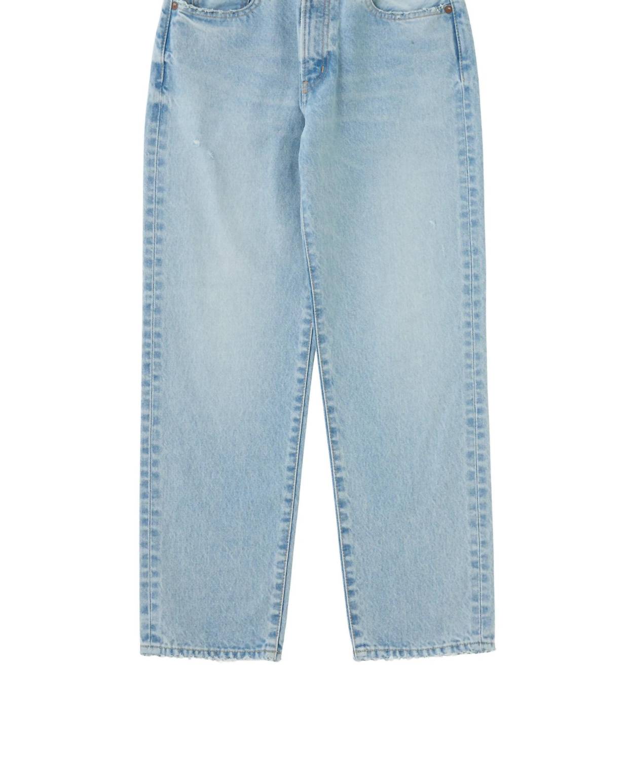 Moussy - Elko Distressed Straight-leg Jeans