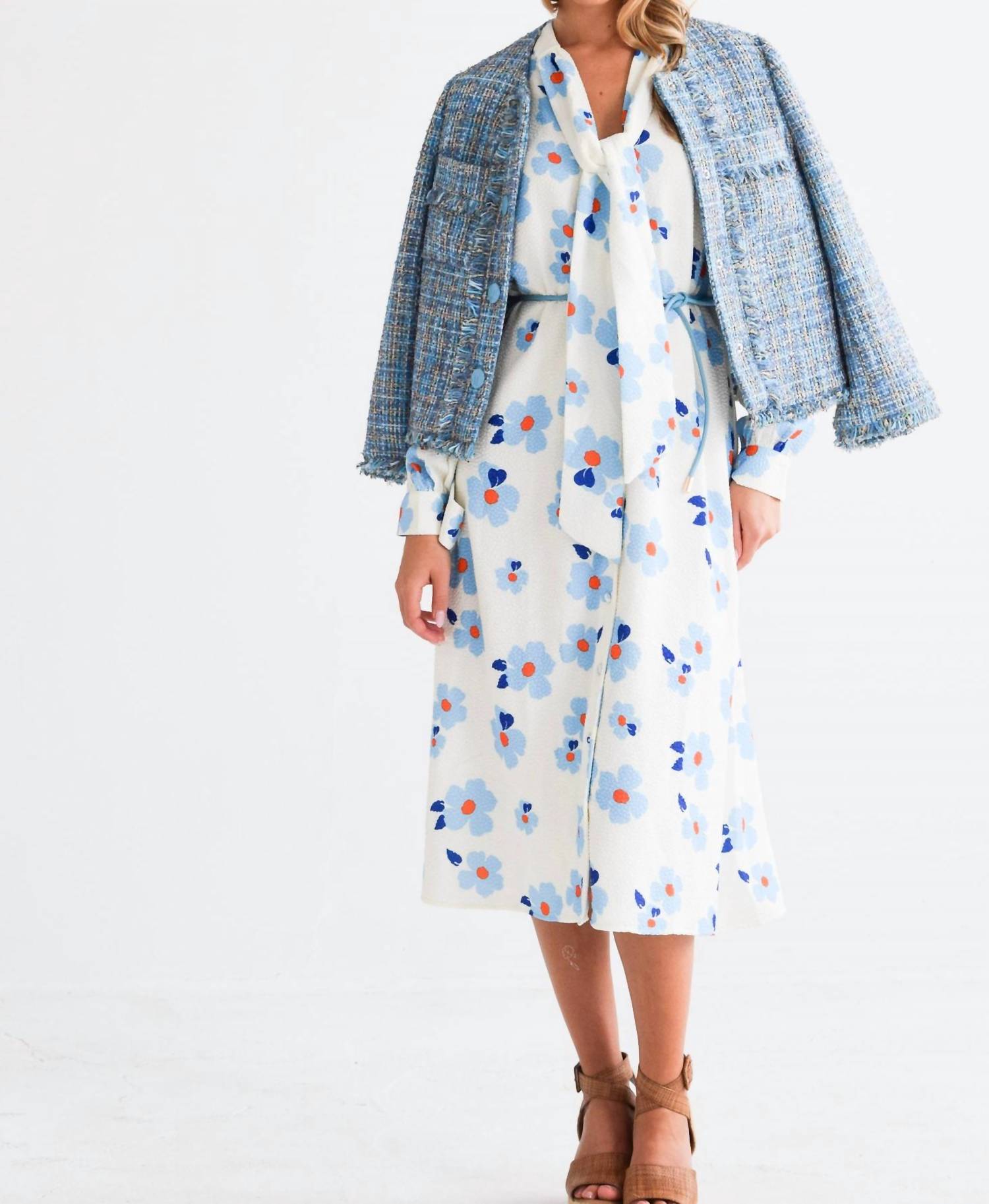 Never A Wallflower - Tweed Boxy Jacket