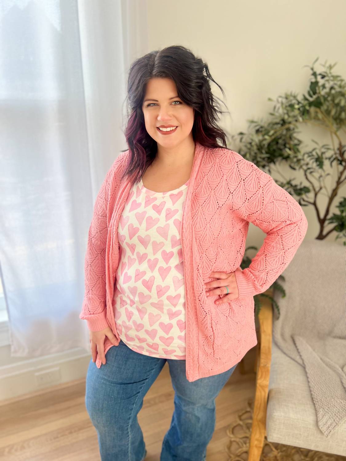 Michelle Mae - Open Knit Cardigan